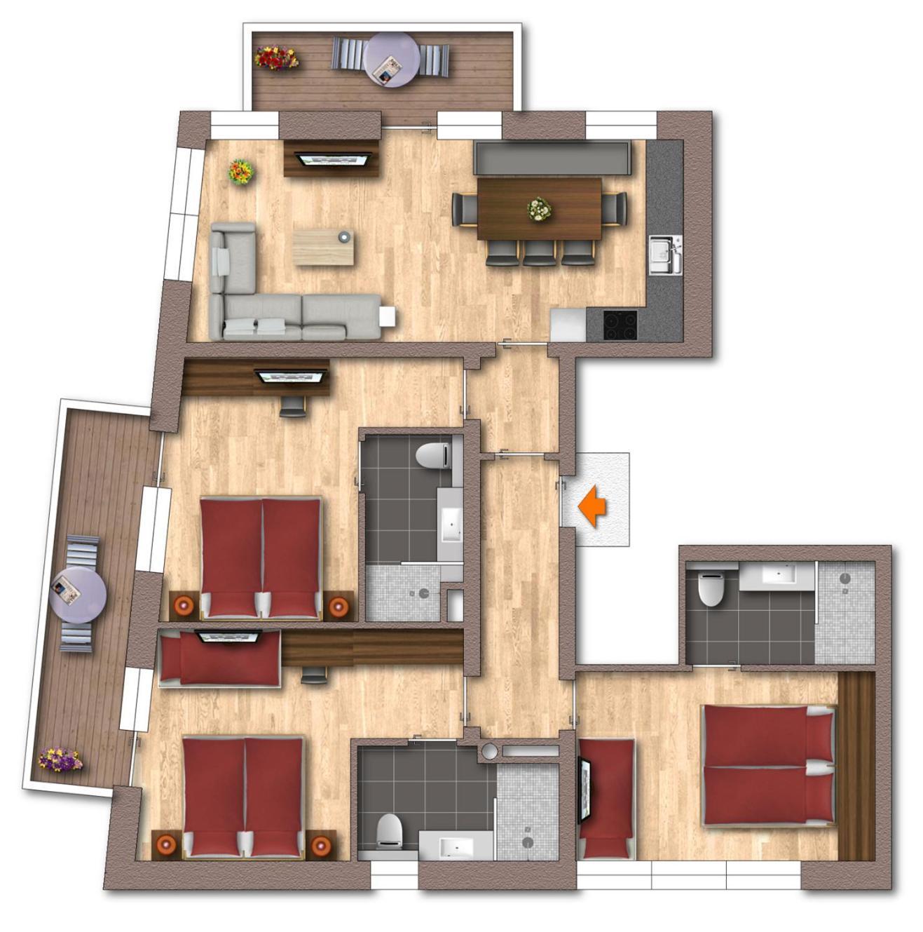 Appartements Alma Майрхофен Экстерьер фото