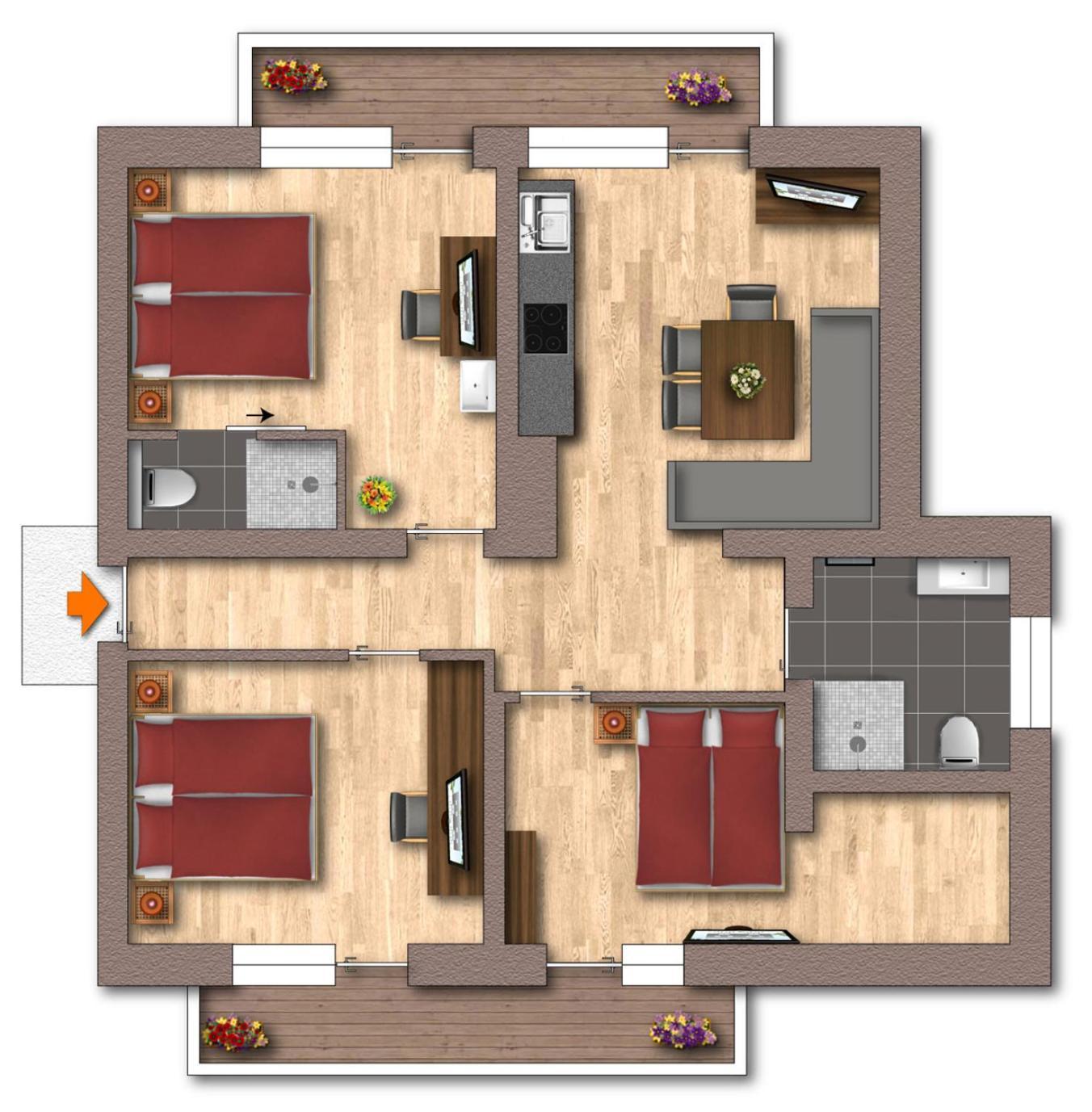 Appartements Alma Майрхофен Экстерьер фото